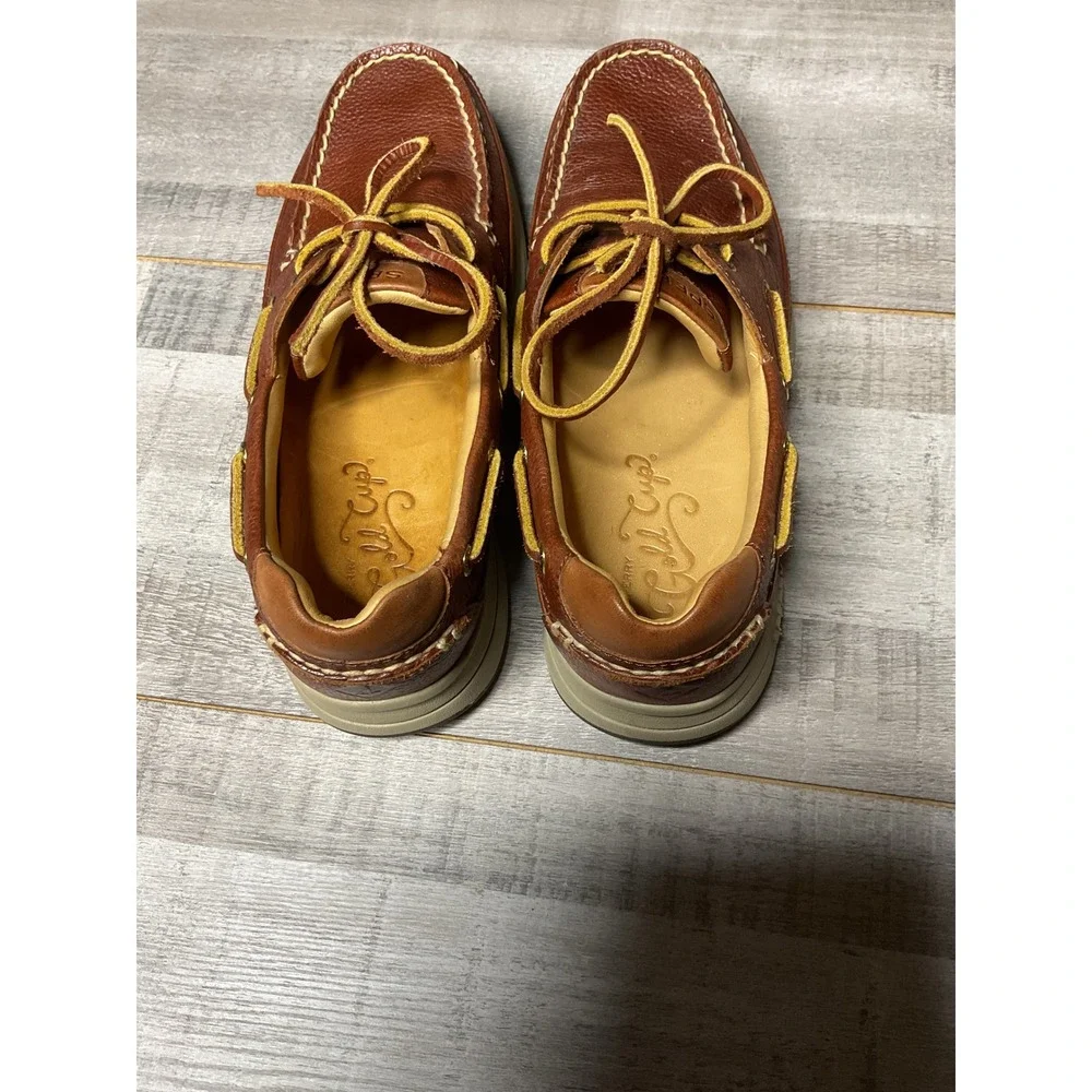 Sperry Gold Cup Authentic Original Boat Shoes Mens 7.5M Amaretto Leather